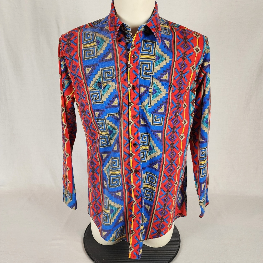 Plainsman Southwestern Men's Shirt (L)